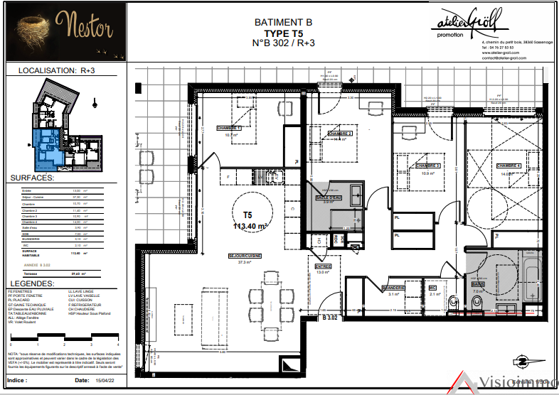 Vente Appartement à Sassenage 5 pièces