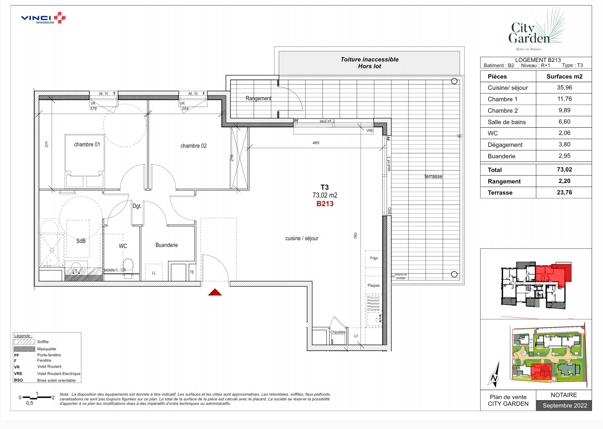 Vente Appartement à Hyères 3 pièces