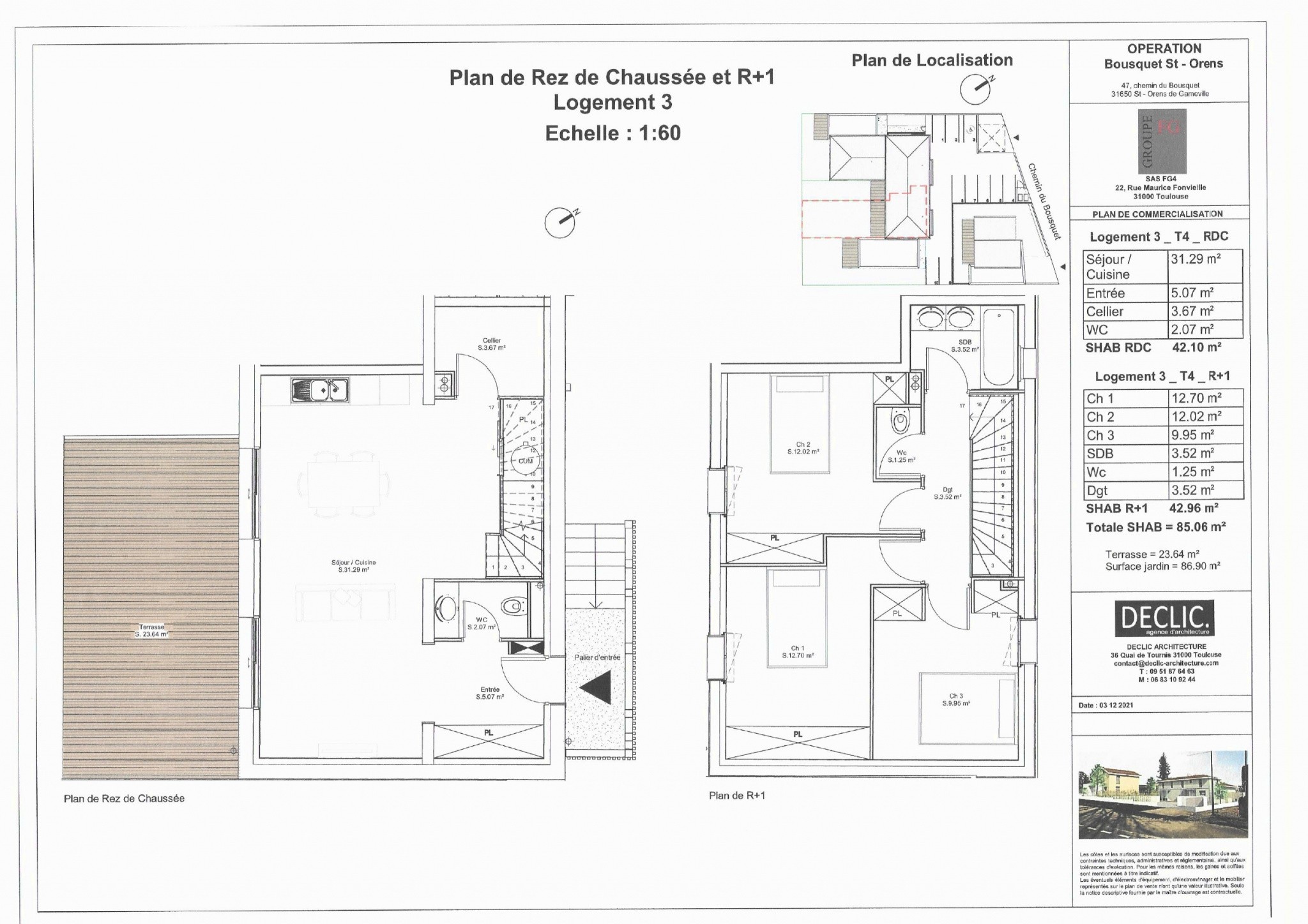 Vente Appartement à Saint-Orens-de-Gameville 4 pièces