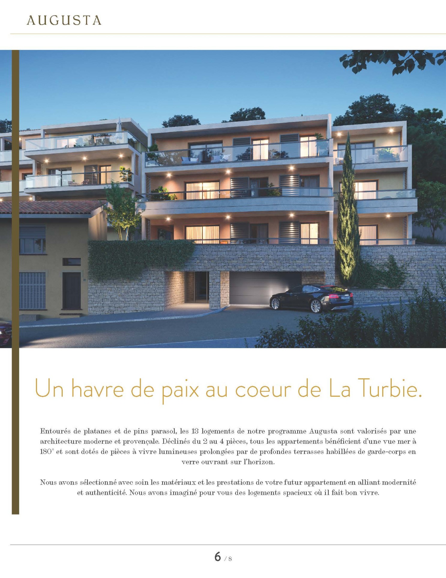 Vente Appartement à la Turbie 2 pièces