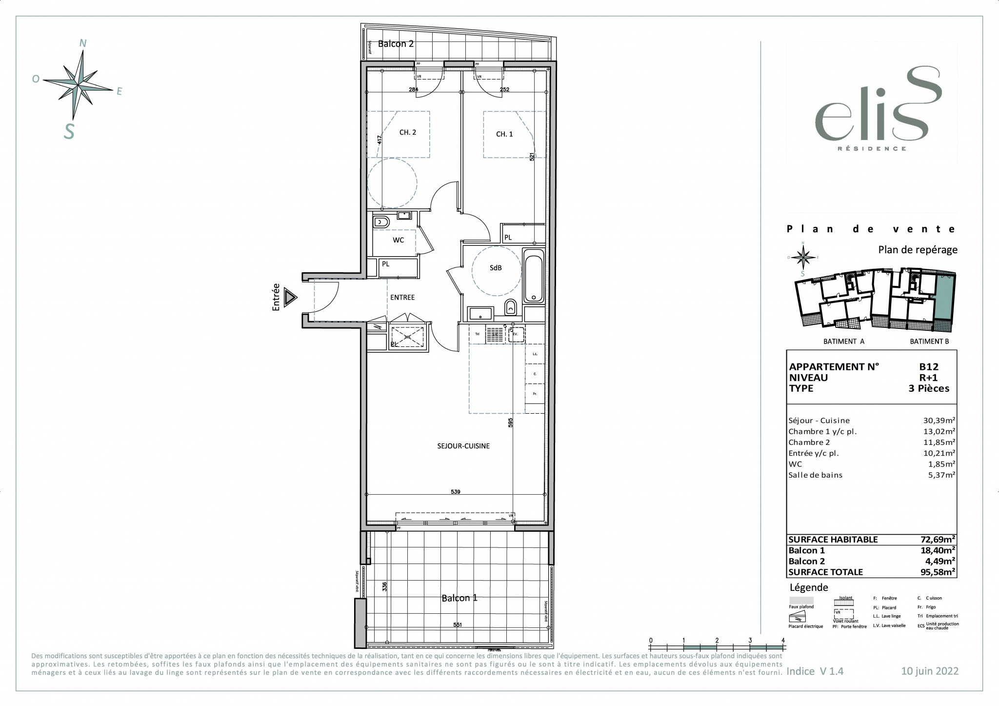 Vente Appartement à Cap-d'Ail 3 pièces