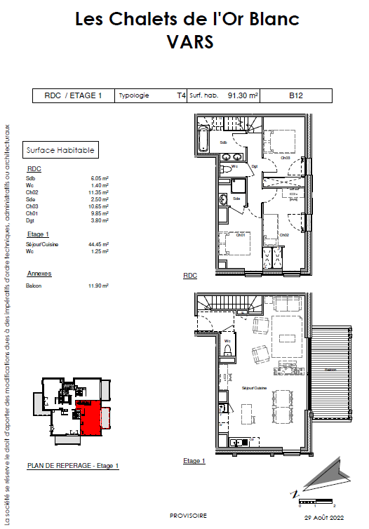 Vente Appartement à Vars 4 pièces