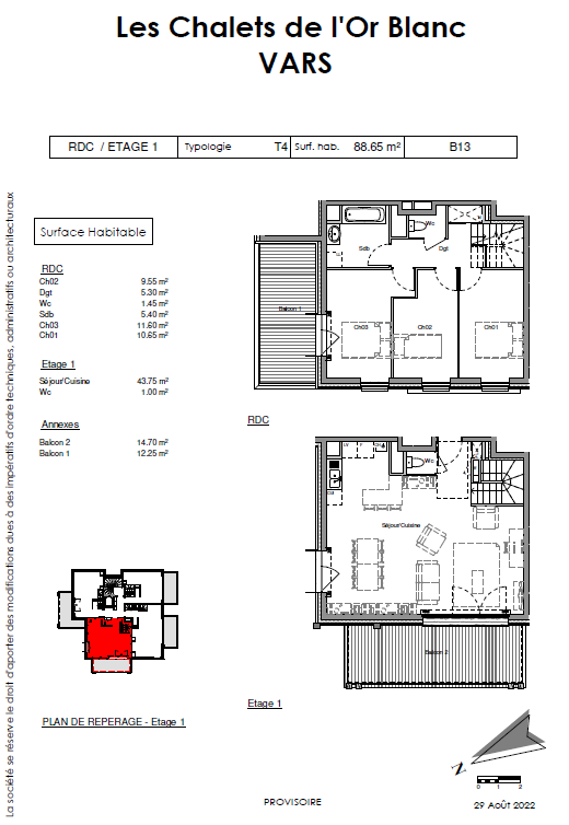 Vente Appartement à Vars 4 pièces