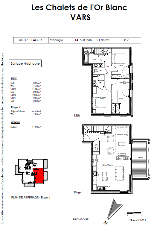 Vente Appartement à Vars 4 pièces