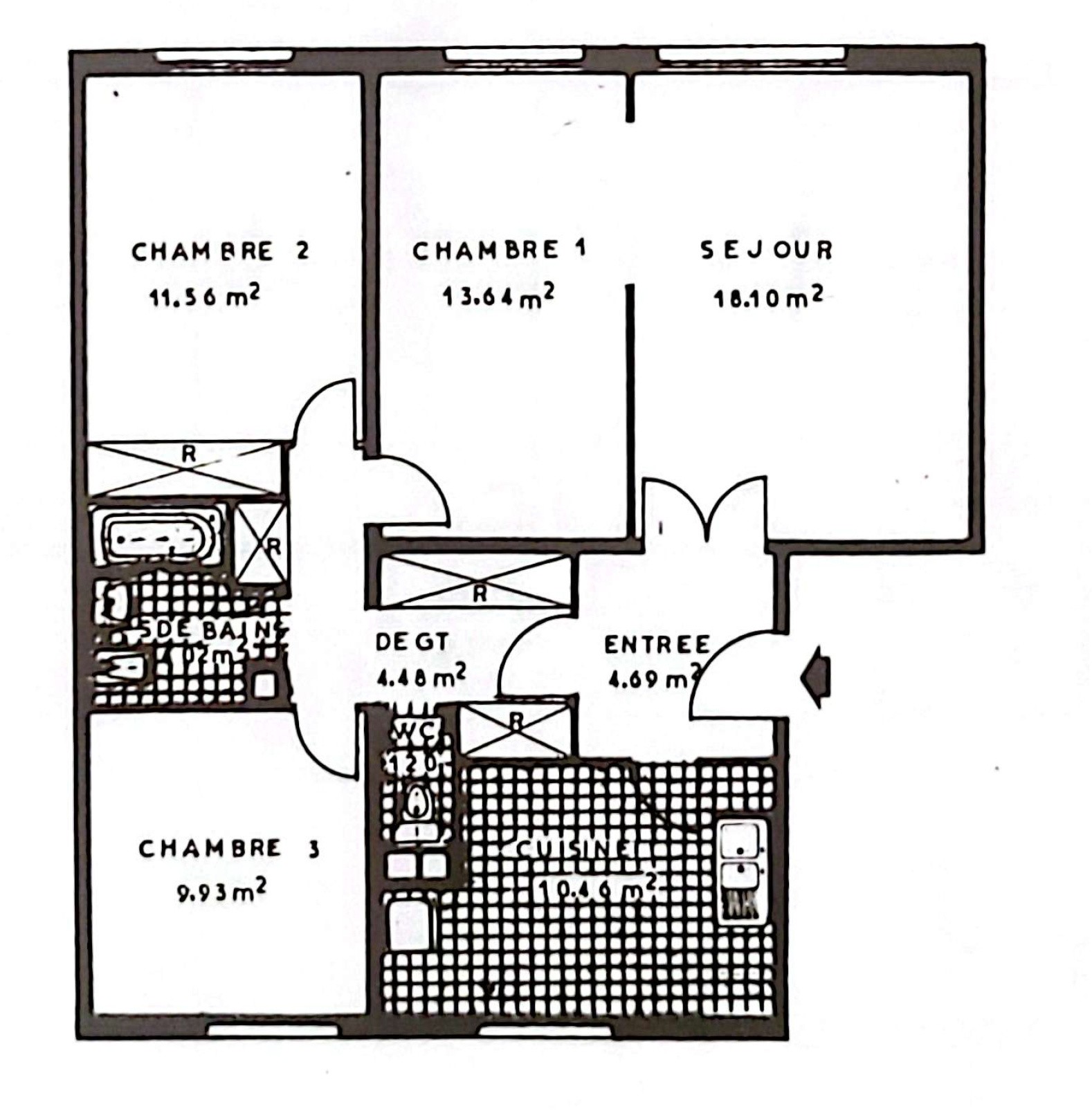 Vente Appartement à Garges-lès-Gonesse 4 pièces