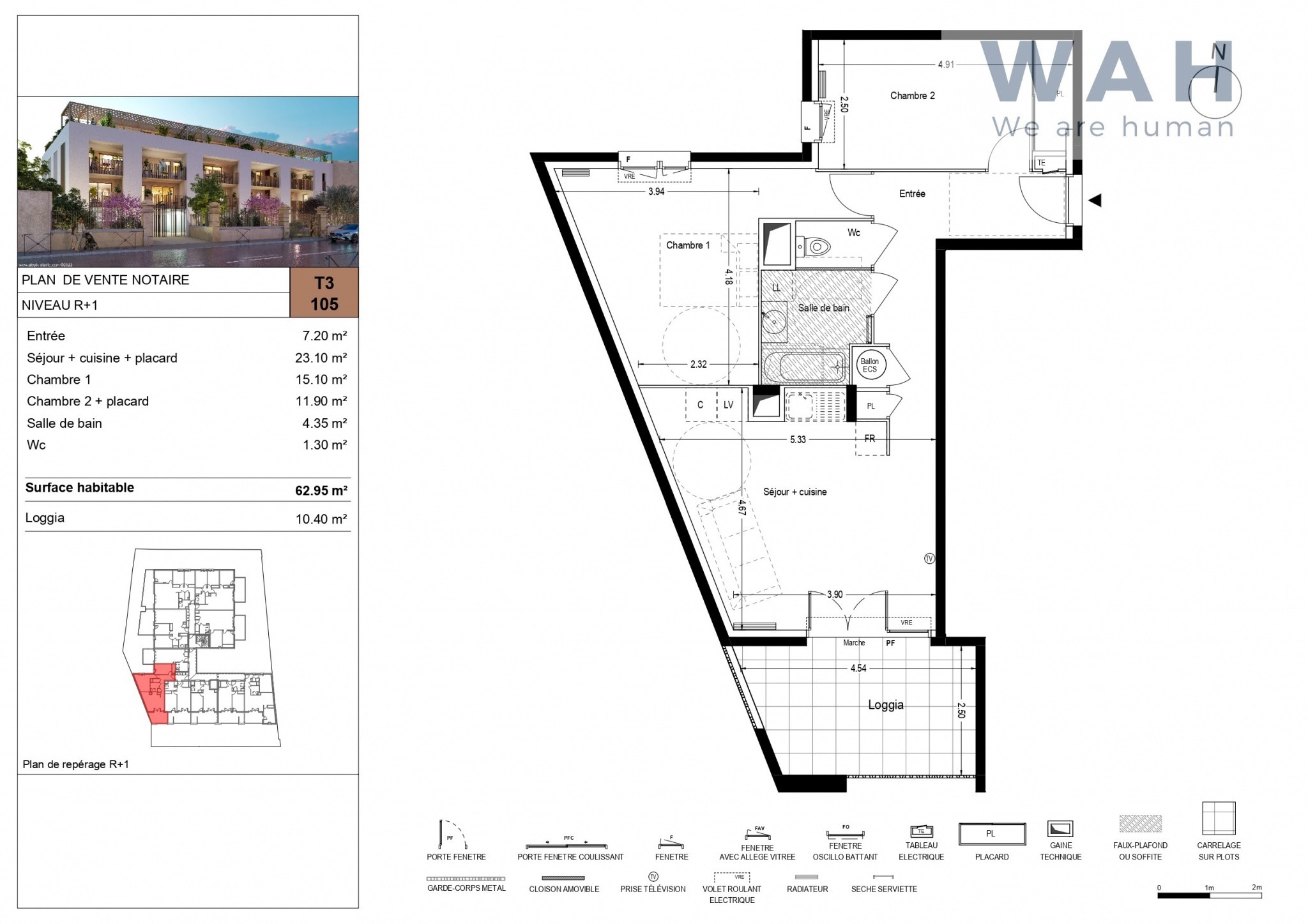 Vente Appartement à Lunel 3 pièces