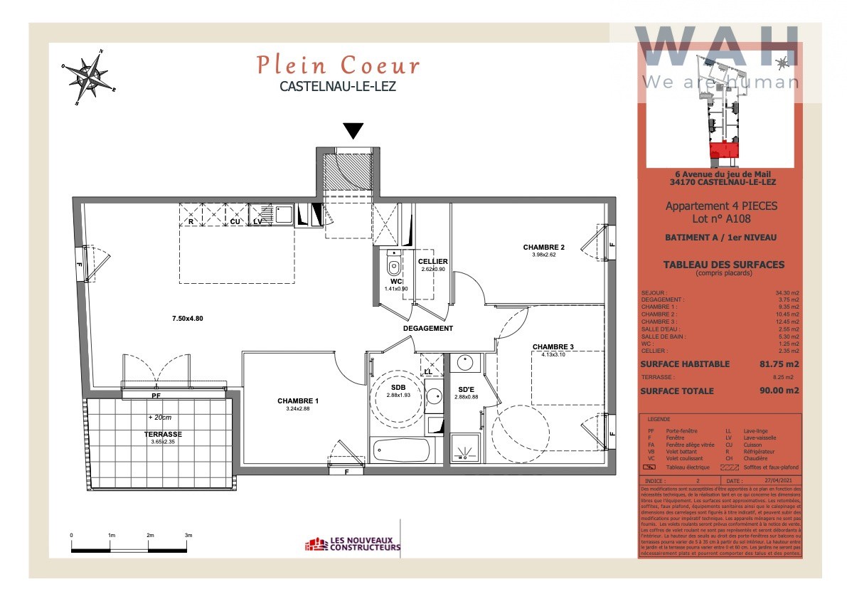 Vente Appartement à Castelnau-le-Lez 4 pièces