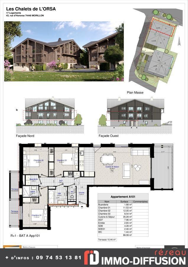 Vente Appartement à Morillon 4 pièces