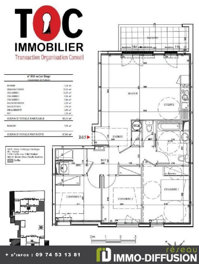 Vente Appartement à Argenteuil 4 pièces