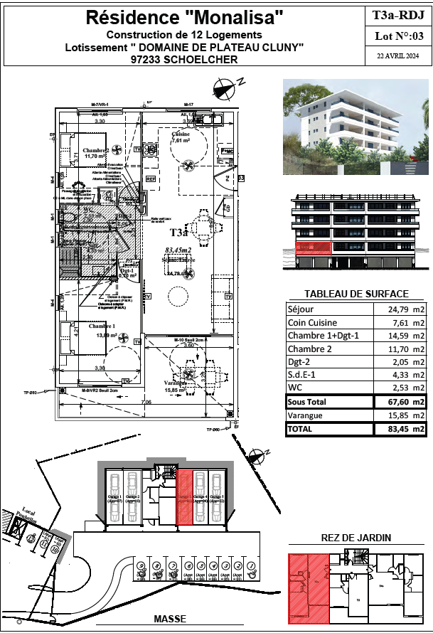 Vente Appartement à Schœlcher 3 pièces