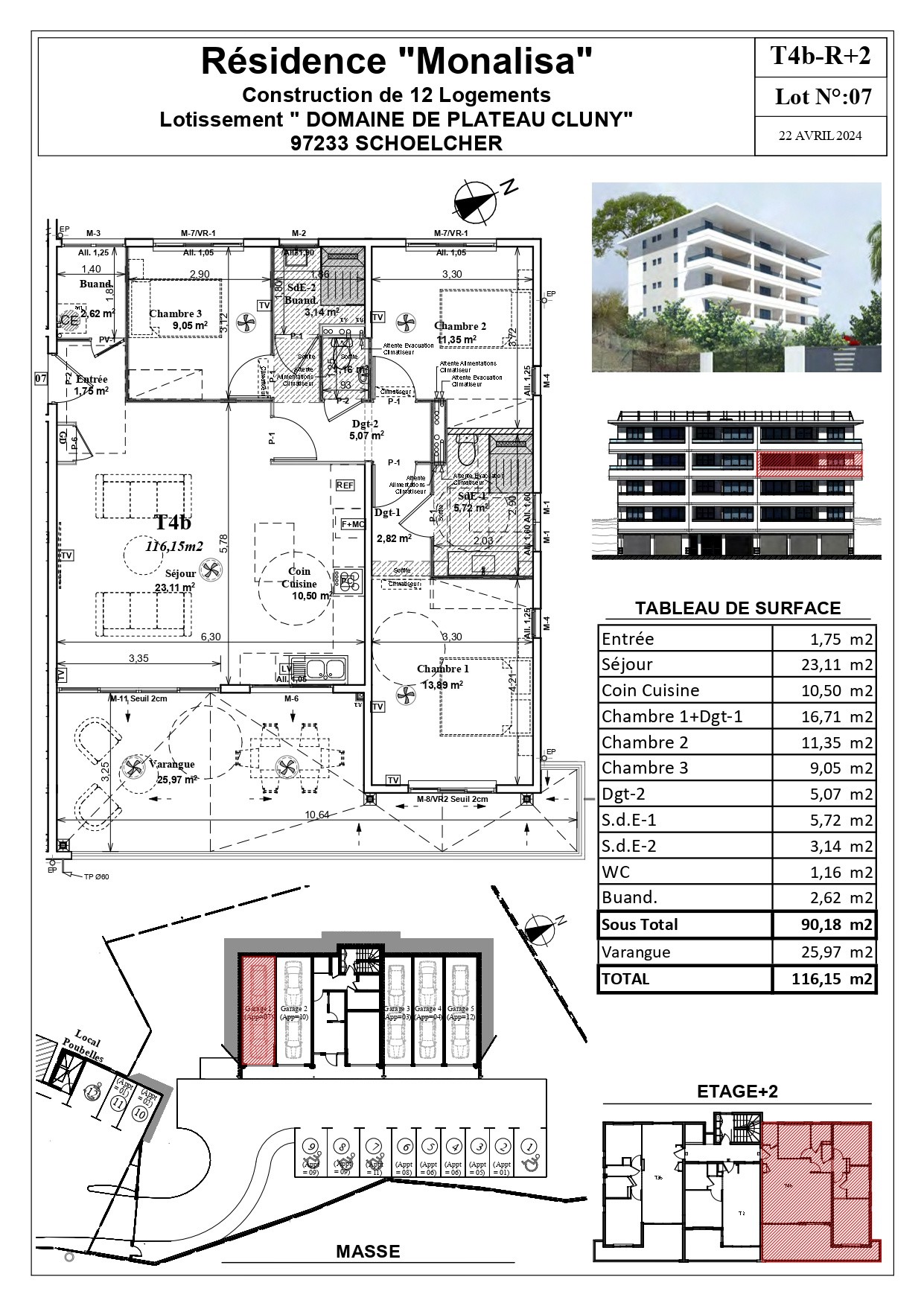 Vente Appartement à Schœlcher 4 pièces