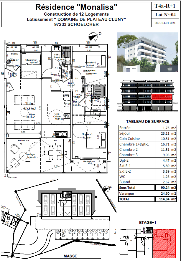 Vente Appartement à Schœlcher 4 pièces