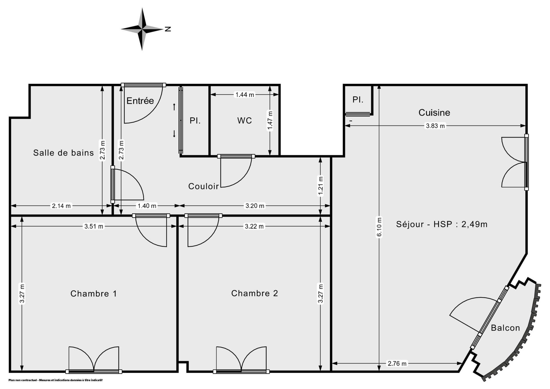 Vente Appartement à le Blanc-Mesnil 3 pièces