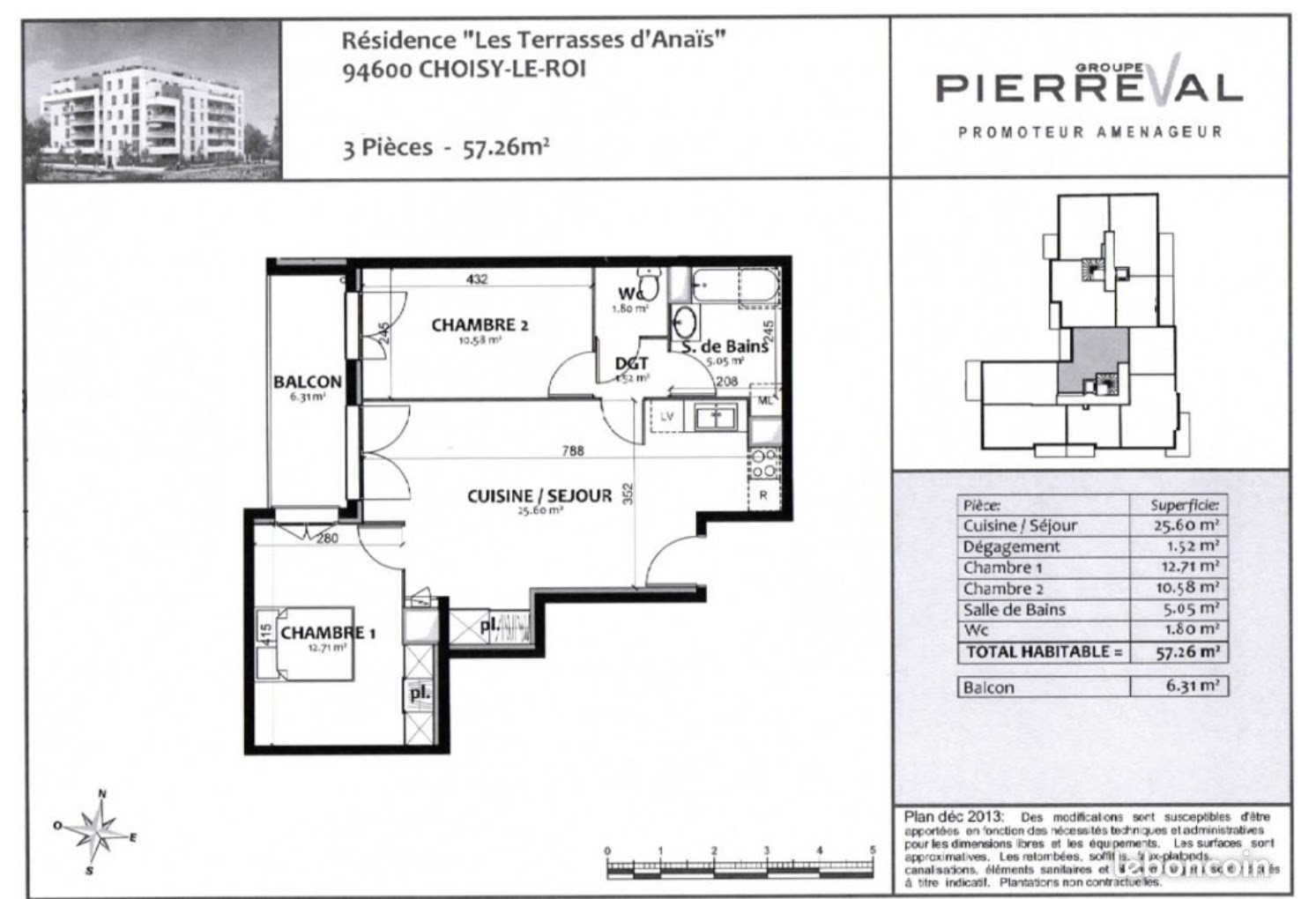 Vente Appartement à Choisy-le-Roi 3 pièces