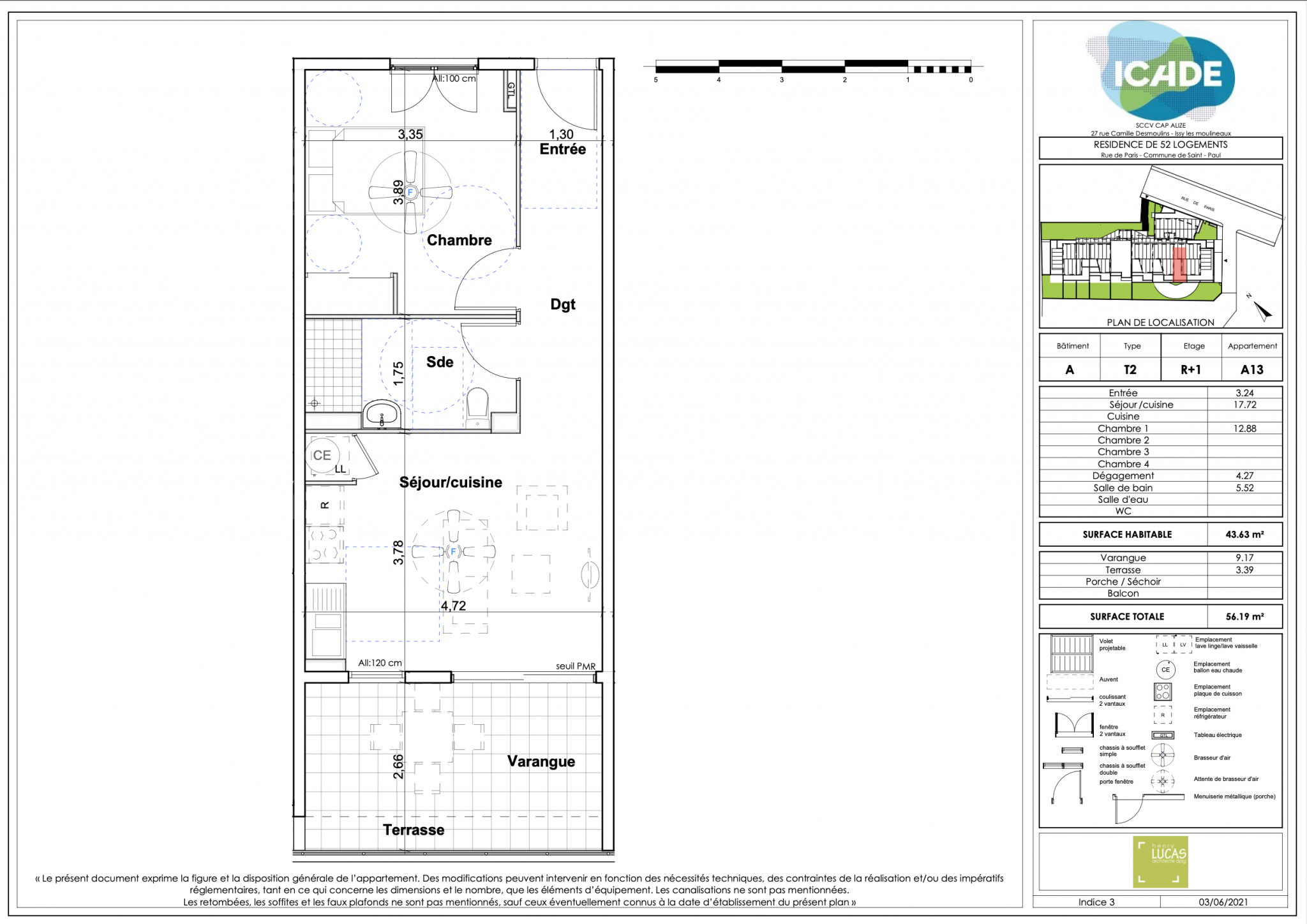 Vente Appartement à Saint-Paul 3 pièces