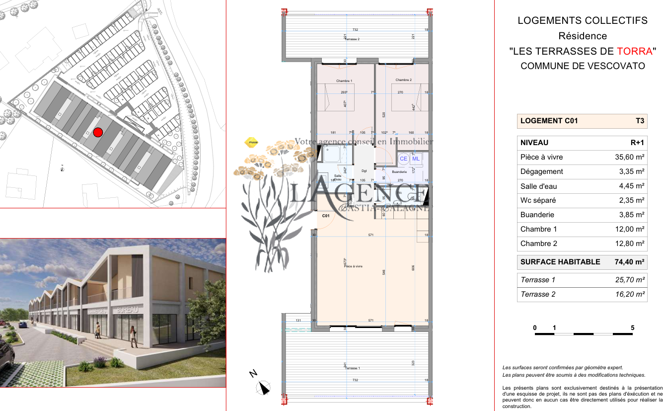 Vente Appartement à Vescovato 3 pièces