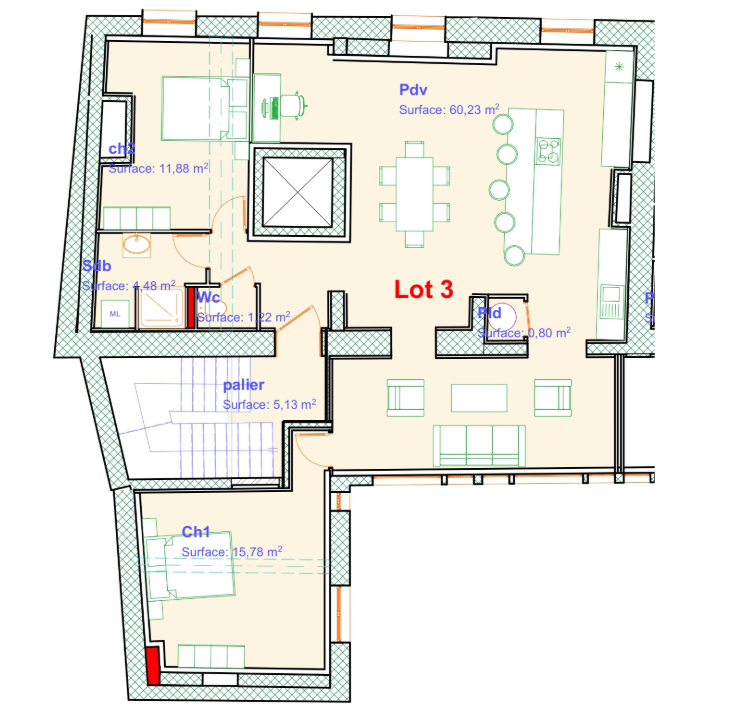 Vente Appartement à Boulogne-sur-Mer 3 pièces