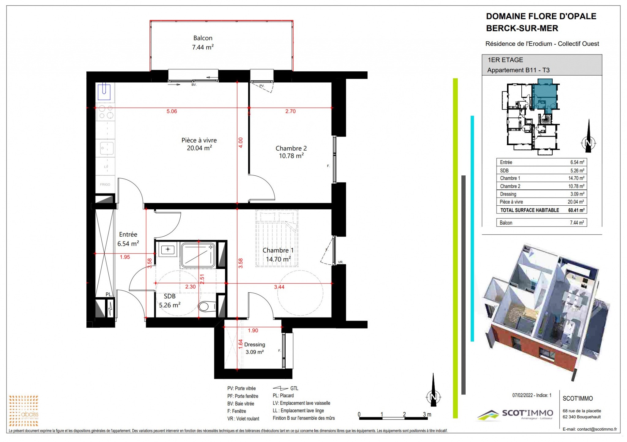 Vente Appartement à Berck 3 pièces