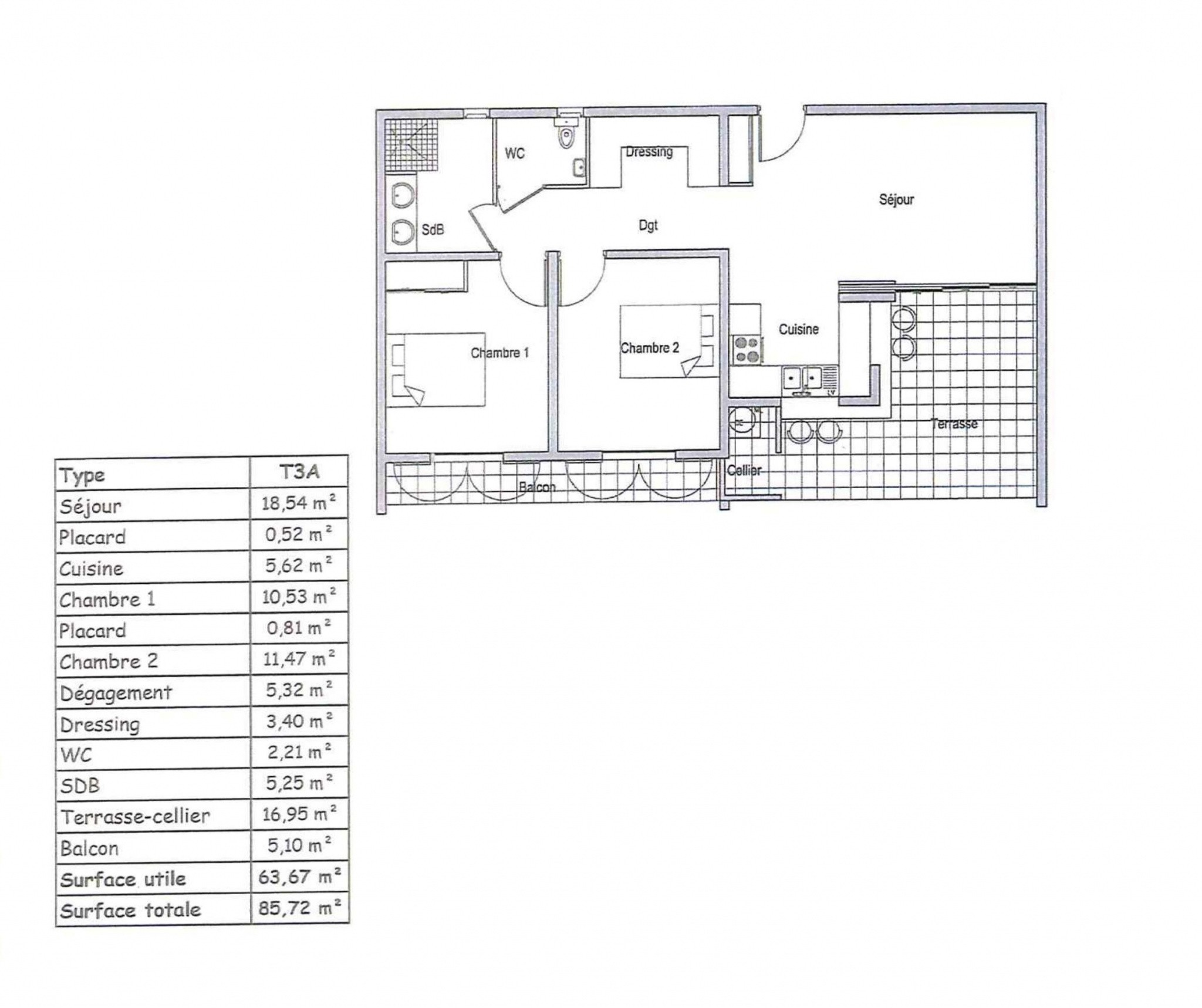 Vente Appartement à le Gosier 3 pièces