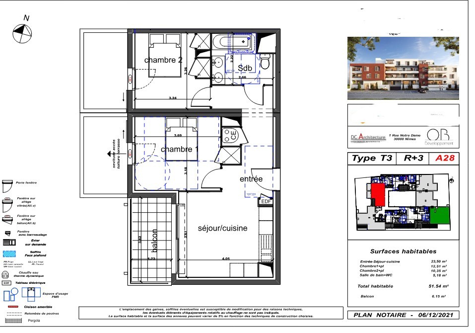 Vente Appartement à Nîmes 3 pièces