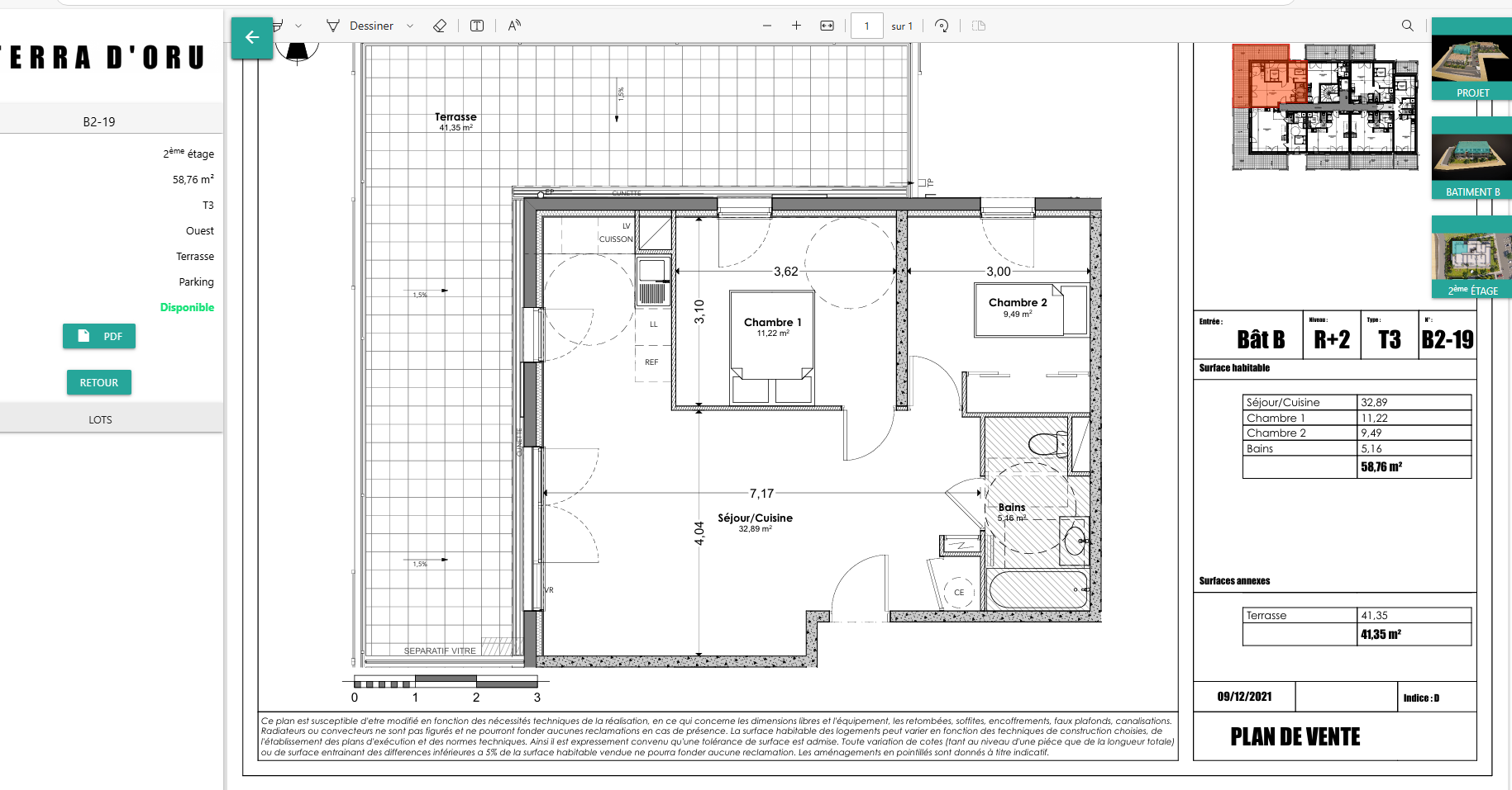 Vente Appartement à Propriano 3 pièces