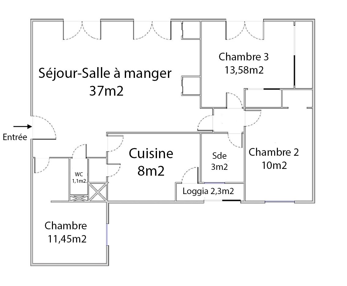 Vente Appartement à Marseille 4e arrondissement 4 pièces