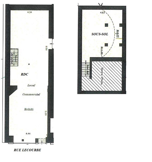 Location Bureau / Commerce à Paris Vaugirard 15e arrondissement 0 pièce