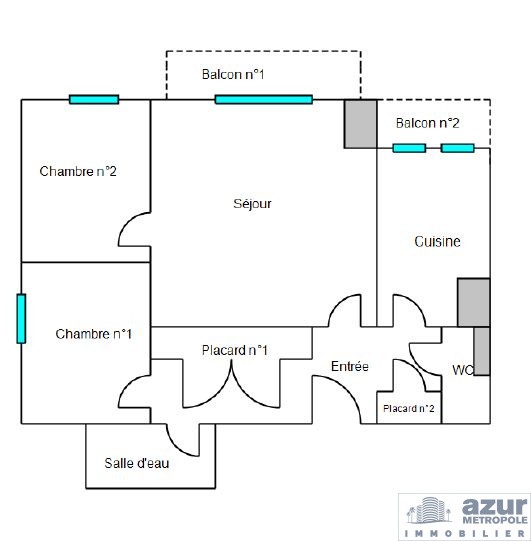 Vente Appartement à Nice 3 pièces