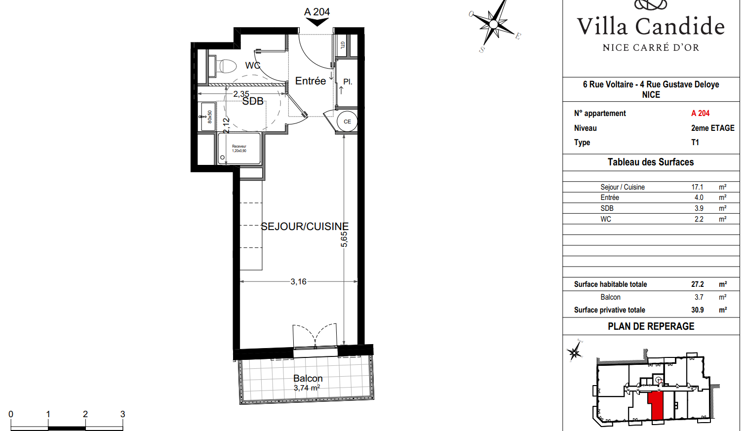 Vente Appartement à Nice 1 pièce