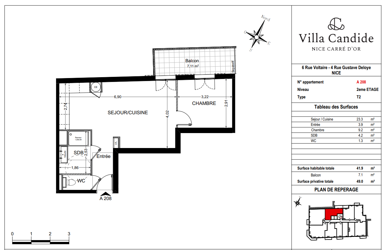 Vente Appartement à Nice 2 pièces