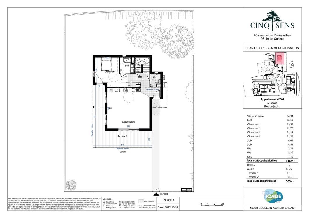 Vente Maison à le Cannet 5 pièces