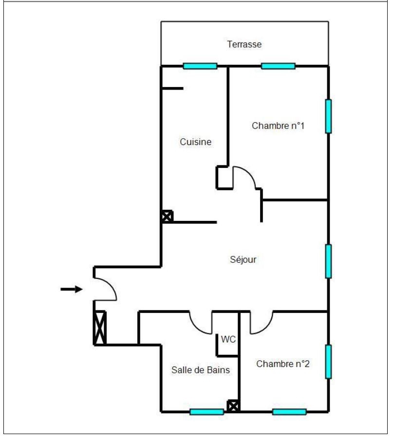 Vente Appartement à le Cannet 3 pièces