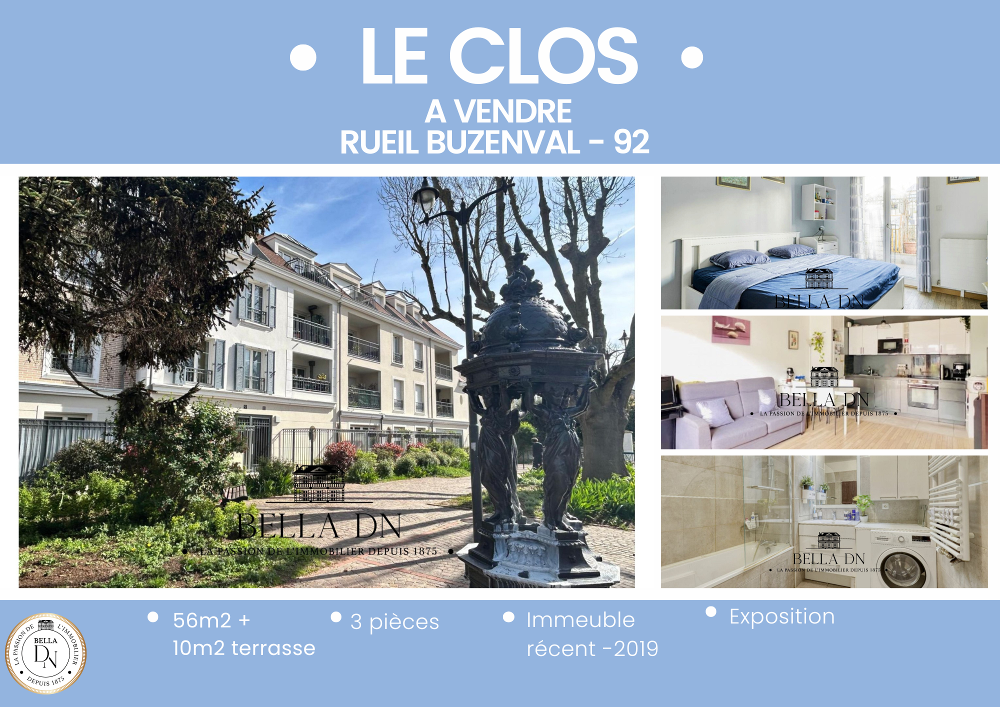 Vente Appartement à Rueil-Malmaison 3 pièces