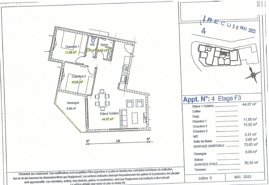 Vente Appartement à Saint-Pierre 3 pièces