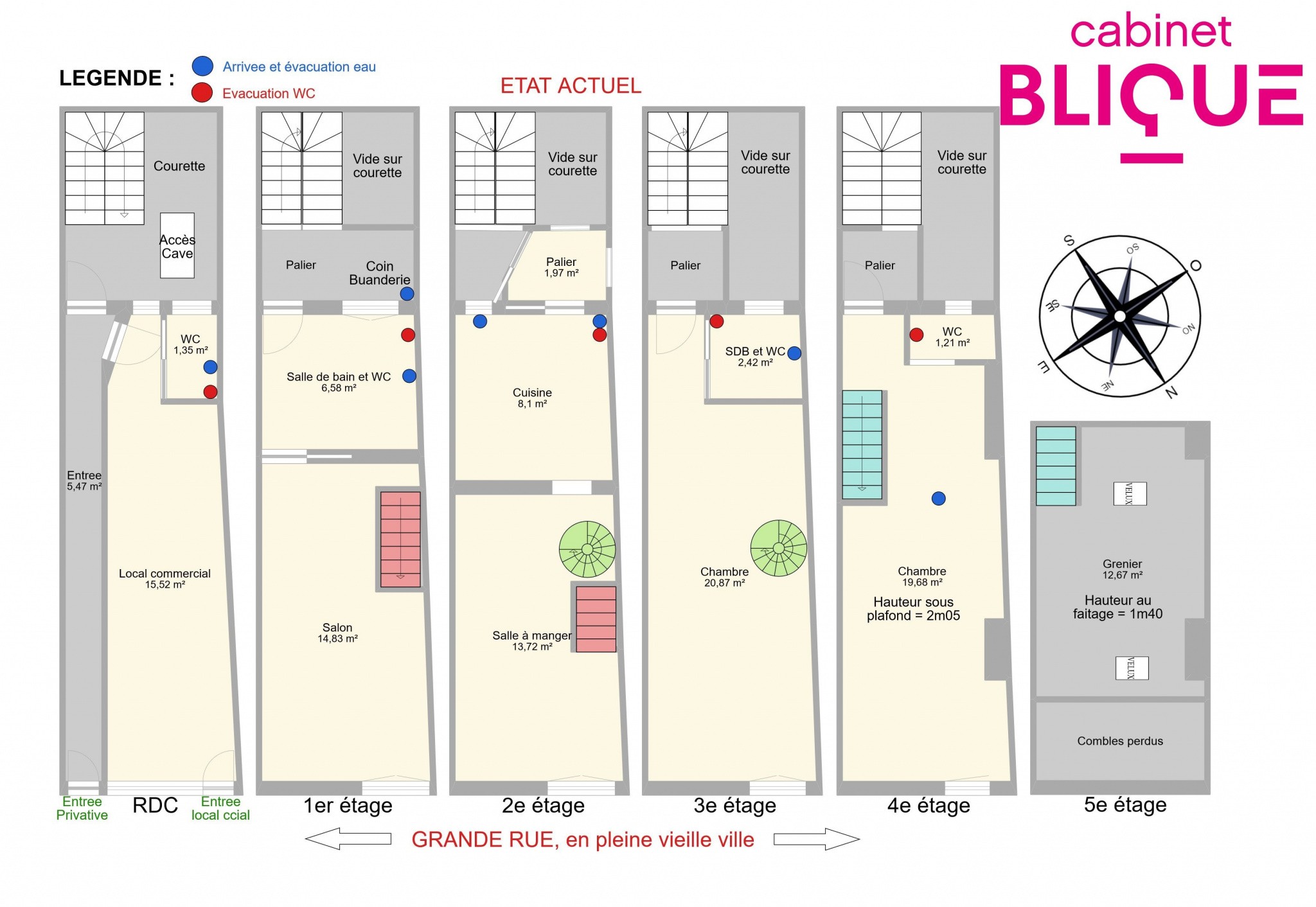 Vente Bureau / Commerce à Nancy 6 pièces