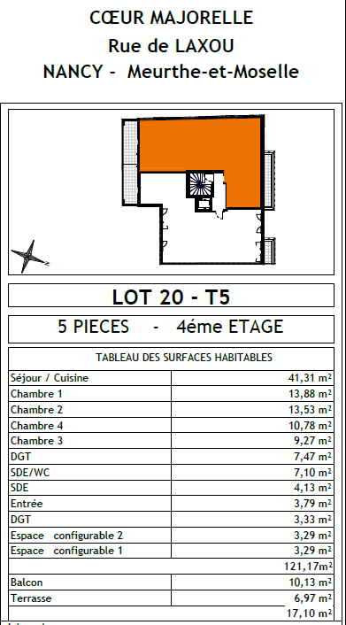 Vente Appartement à Nancy 5 pièces