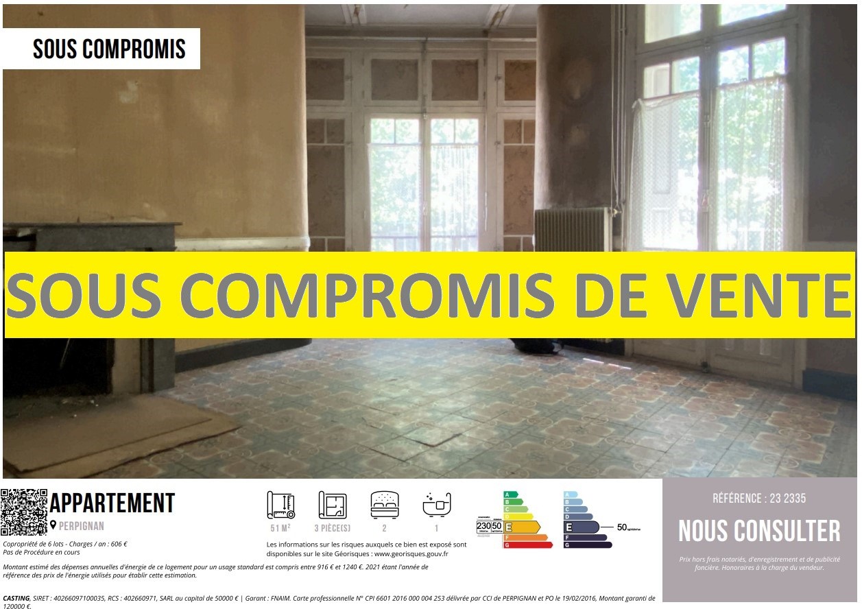 Vente Appartement à Perpignan 3 pièces