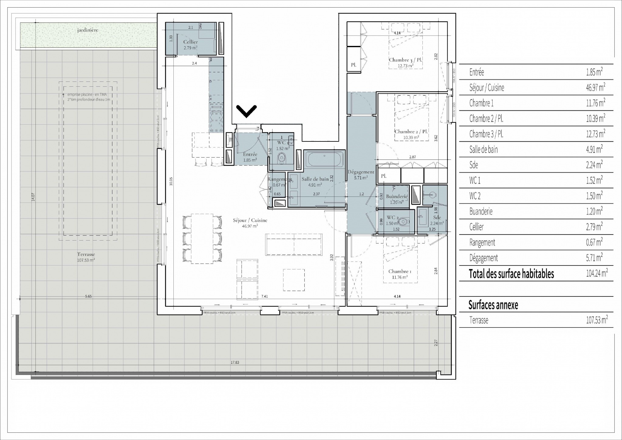 Vente Appartement à Saint-Didier-au-Mont-d'Or 4 pièces