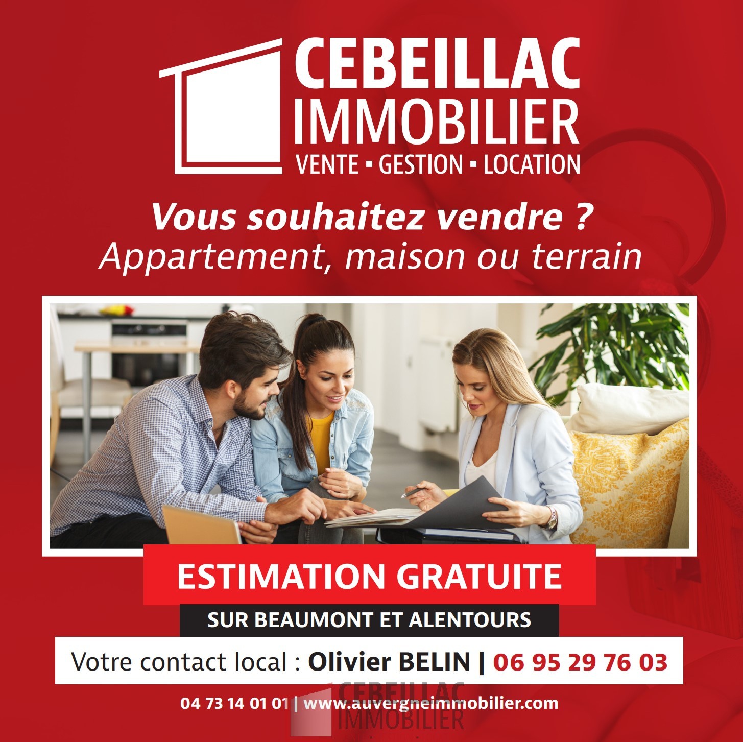 Vente Appartement à Beaumont 4 pièces