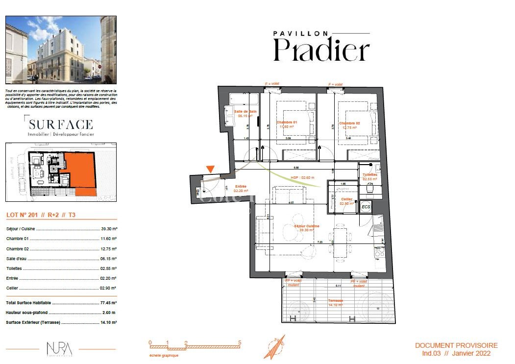 Vente Appartement à Nîmes 3 pièces