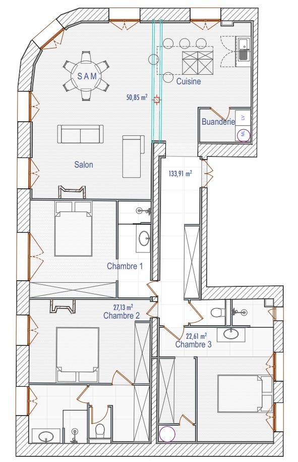 Vente Appartement à Sète 4 pièces