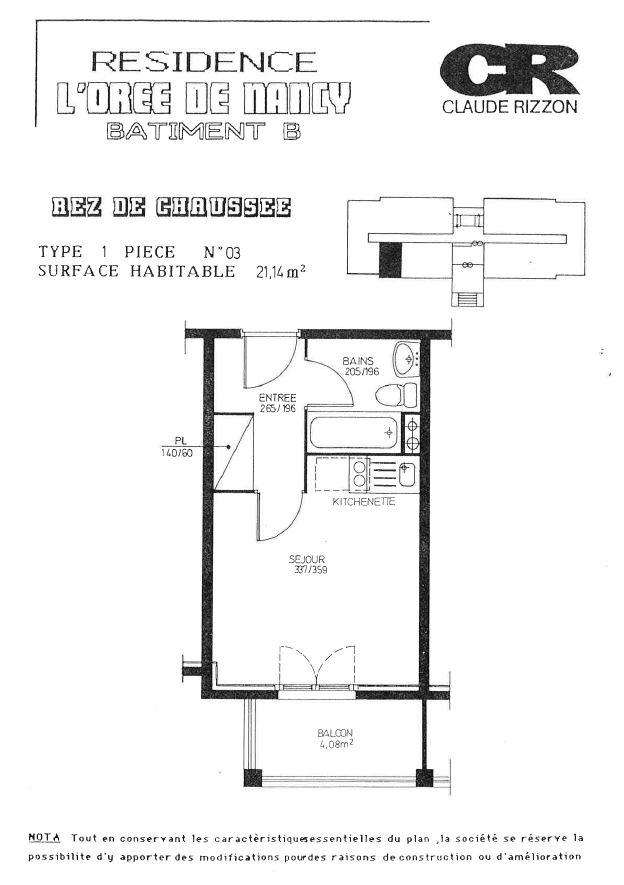 Vente Appartement à Vandœuvre-lès-Nancy 1 pièce