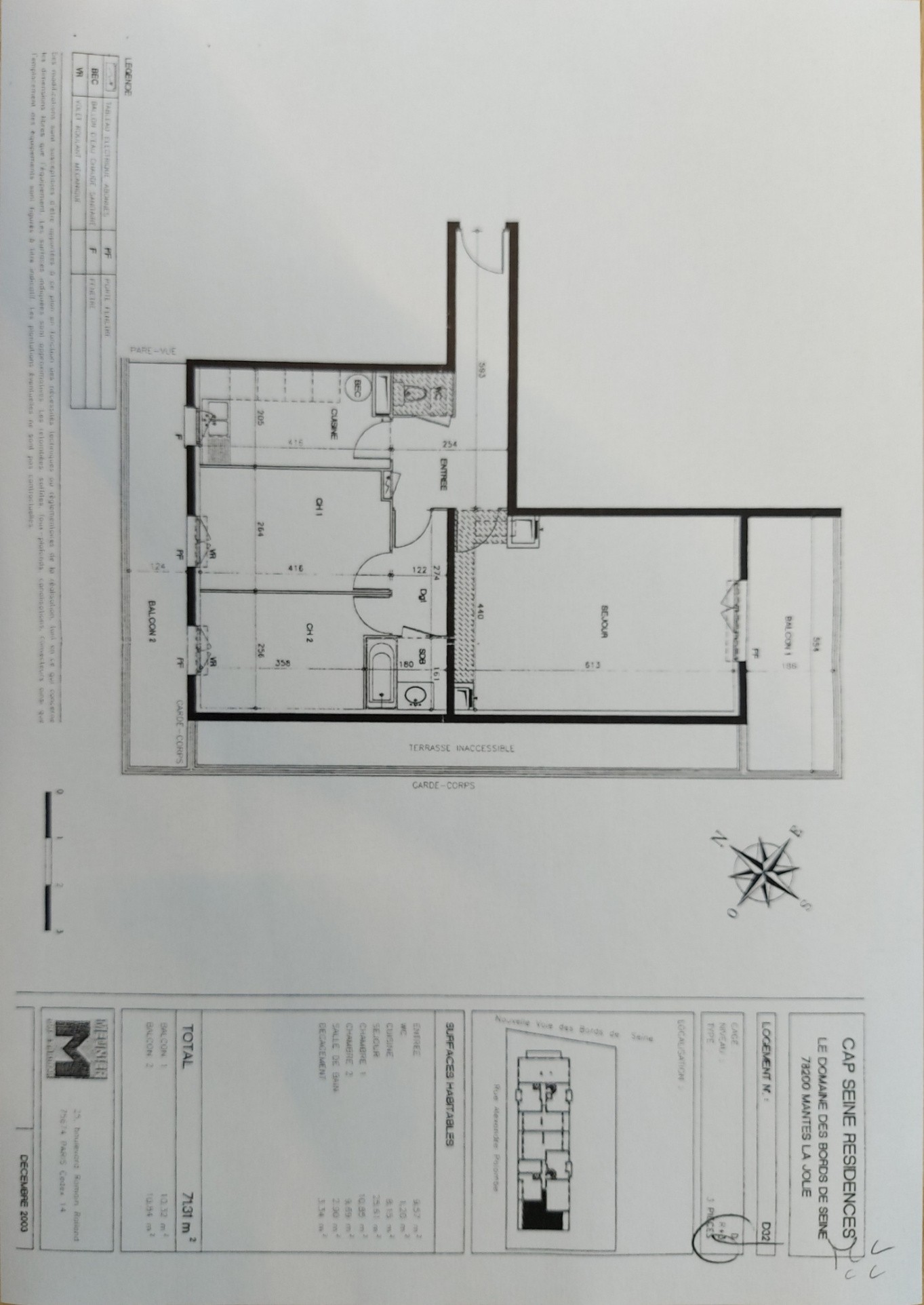 Vente Appartement à Mantes-la-Jolie 3 pièces