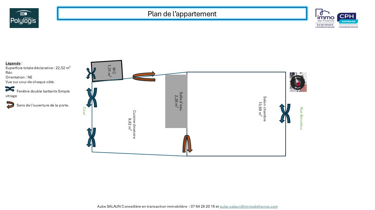 Vente Appartement à Paris Batignolles-Monceaux 17e arrondissement 2 pièces