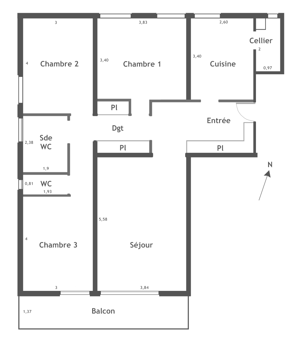 Vente Appartement à Créteil 4 pièces