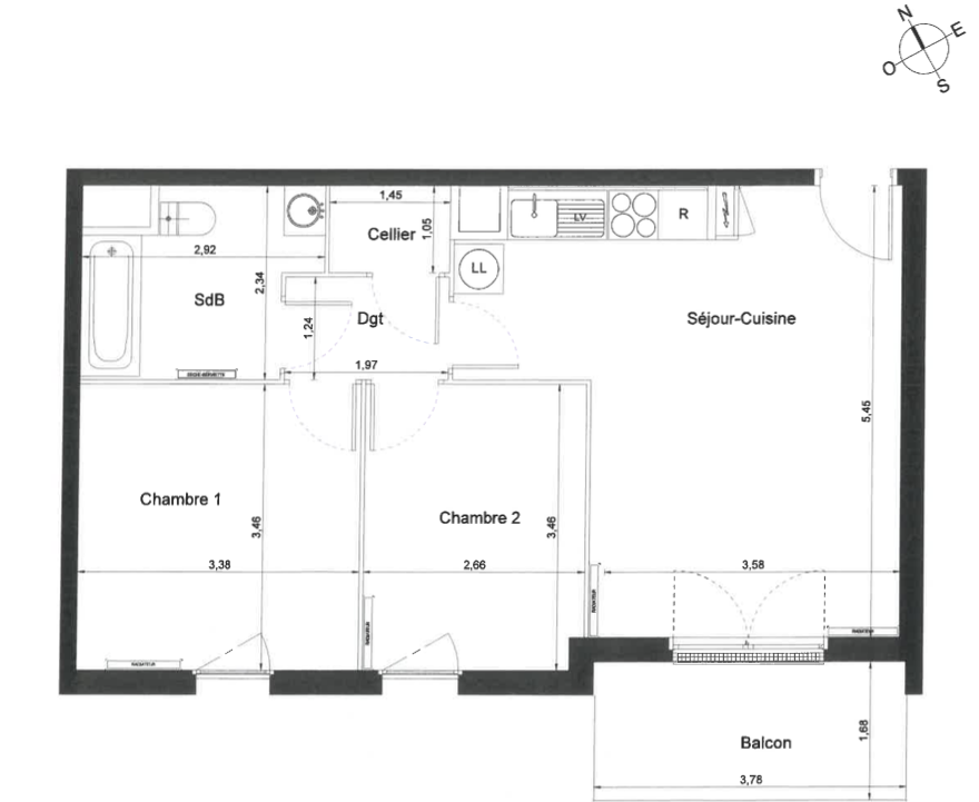 Vente Appartement à Sarcelles 3 pièces