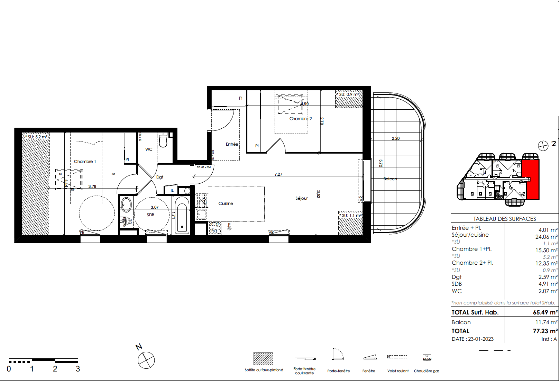 Vente Appartement à l'Union 3 pièces