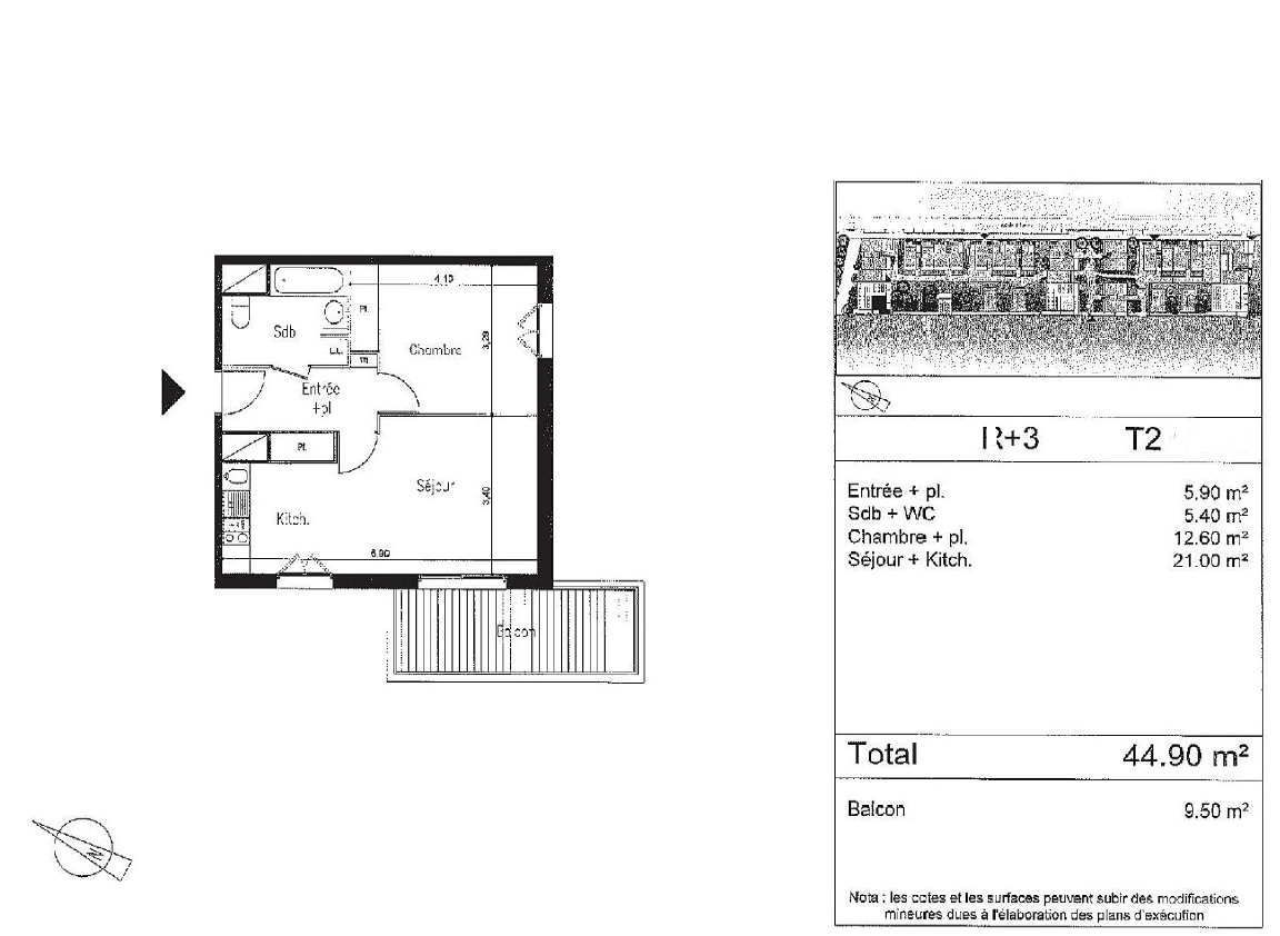 Vente Appartement à Beauzelle 2 pièces