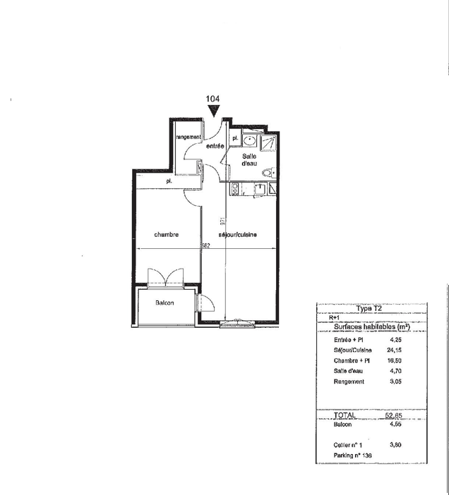 Vente Appartement à Cornebarrieu 2 pièces