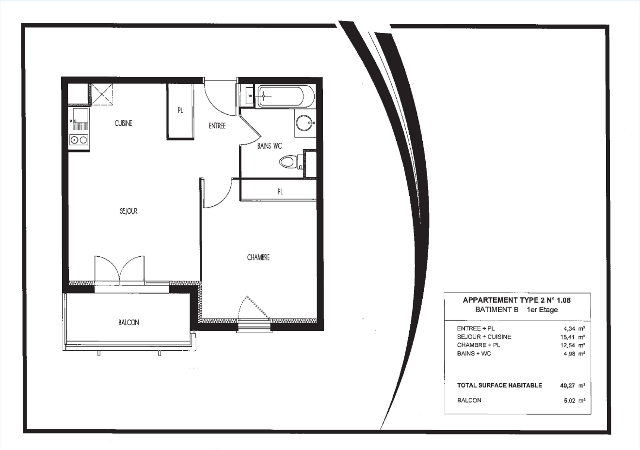 Vente Appartement à Villenave-d'Ornon 2 pièces